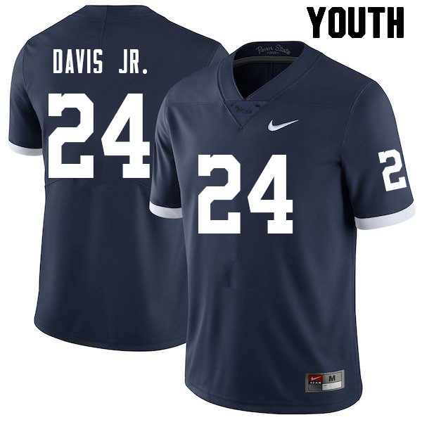 NCAA Nike Youth Penn State Nittany Lions Jeffrey Davis Jr. #24 College Football Authentic Navy Stitched Jersey JBY0198EL